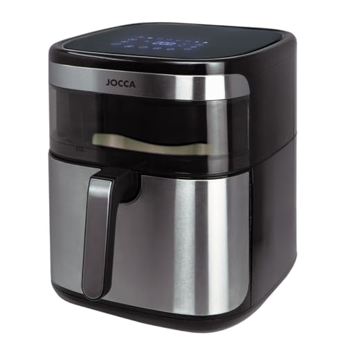 , Friggitrice ad Aria 10L 1800W con Display LED Touch, Finestra di Controllo e Timer 24 Ore