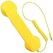 DONG 3.5mm Retro Phone Telephone Radiation-Proof Receivers Cellphone Handset for Phone 4 5 6 7 Classic Headphone MIC Microphone(Yellow)