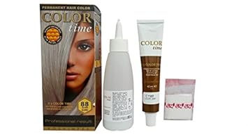 Color Time Permanent Hair Dye With Royal Jelly Color Silver Blonde