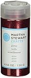 Martha Stewart Crafts Fine Glitter, Garnet, 4.58 Ounces