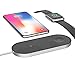 EURPMASK Updated Version 2-in-1 Wireless Charger Stand Compatible with Apple Watch 38/42mm Series 4 3 2 1 & Qi-Certified Wireless Charging Pad Dock Holder Compatible with iPhone Xs Max S9/S8 and More