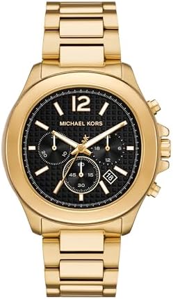 Amazon.com: Michael Kors Men's Lennox Three-Hand Gold-Tone