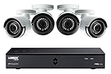 Lorex by FLIR 4MP Super HD 8-Channel Security DVR System with 1TB Pre-Installed HDD, Includes 4x Outdoor Night Vision Bullet Cameras