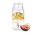 Del Sol Impressions Ice Cold Beverage Dispenser Jug 1 Gallon Clear Bail & Trigger with Locking Clamp Drink Dispenser with Easy Flow Spigot Clear for Picnics Parties B
