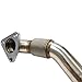 Bolt On Passenger Side Up-Pipe w/ Gaskets Fit For LB7 LLY LBZ LMM LML 6.6L Sliver