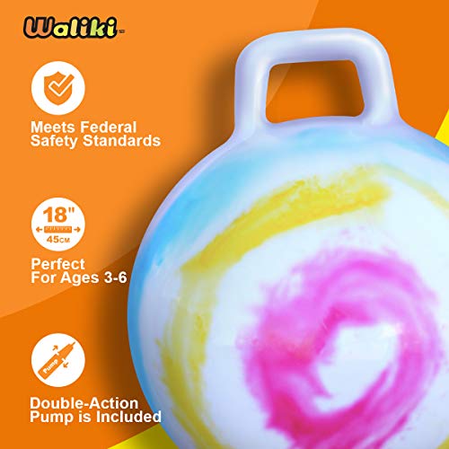 WALIKI Hopper Ball for Kids Hippity Hop Jumping Hopping Therapy Ball
