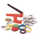 Badge-A-Minit 1007 2 1/4" Badge-A-Minit Button Machine Starter Kit with button parts and designs