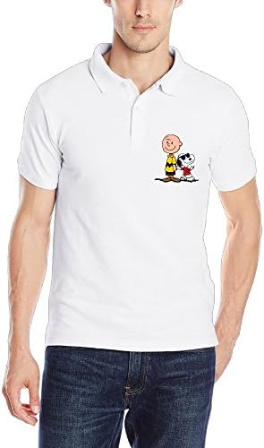 Men's Charlie Brown And Snoopy Classic-Fit Short Sleeves Polo Shirt