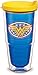 Tervis Wonder Woman Tumbler with Emblem and Yellow Lid 24oz, Blue