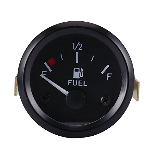 WarmCare 2'' 52mm Digital LED Fuel Level Gauge Meter With Fuel Sensor E-1/2-F Pointer Electric Universal Car Pointer Meter