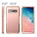 YOUMAKER Case for Galaxy S10, Rose Gold Heavy Duty Protection Full Body Shockproof Slim Fit Without Built-in Screen Protector Case Cover for Samsung Galaxy S10 6.1 inch - Rose Gold/Pink
