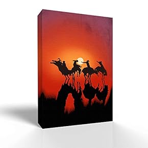 West Cowboy Pictures Home Wall for Bedroom Living...