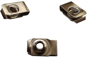 ZS2YOUTOYOU Zhoushi World M6 Stainless Steel U -Style Clip-On Nut,U-Type Fasteners (Pack of 35)