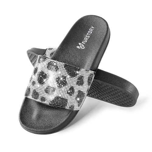Fur Story Women Leopard Slides