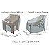 Outdoor Furniture Cover Waterproof Patio Chair Covers Stackable Chairs Cover(L31 x D39 x H31 inch, 2 Pack)