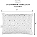 Toddler Pillowcase Dinosaurs | 100% Organic Cotton | Hypoallergenic | 14X19 inch | Fits Toddler Pillow 13x18 inch (Dinosaurs)