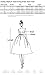 Anni Coco Women's 1950s Hepburn Vintage Swing Dresses With Ribbon Belt Blue & Small White Polka Dots Small