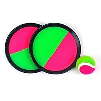 Mseeur ball Paddle Catch and Toss Game Set- 7" Handheld Stick Disc - Assorted colors