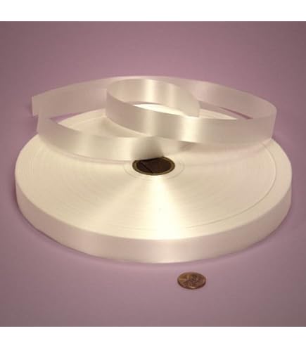 Berwick 3/4 Inch Splendorette Craft Ribbon - White 250 Yard Spool