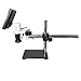 BoliOptics 10″ Video Microscope, All-in-1 Design, Industrial Grade, Attached HD Color LCD Display, Built-in LED Ring Light, Boom Stand MV02010203