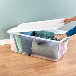 Sterilite 106 Qt Latching Storage Box, Stackable