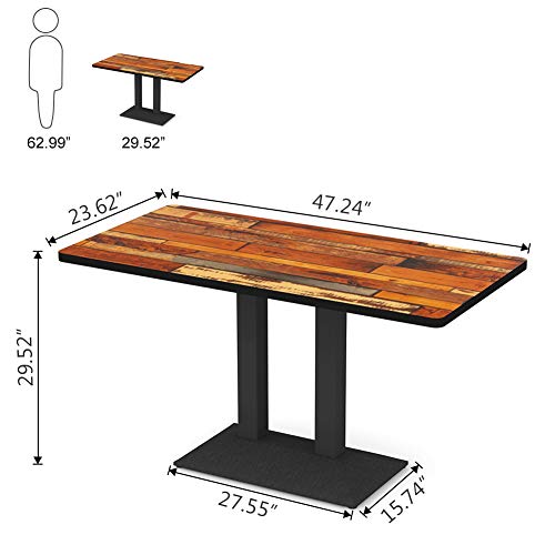 Tribesigns Dining Table, Dinette Table Breakfast Table for Kitchen, Dining Room, Living Room (Rectangular) - Thumbnail 6