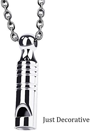 Spider Pharaoh Whistle Michigan Bird Skull Necklace Stainless Steel Jewelry with Gift Box