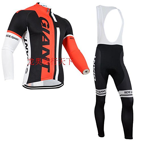 Strgao 2016 Men's Pro Team MTB bike Bicycle Winter Thermal Cycling Long Sleeve Jersey and Bib Pants Tights Set Suit