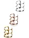 Jstyle Stainless Steel Ear Cuff Earrings for Women Men Cartilage Earrings Hoop Lip Ring Non Piercing Set