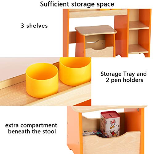2 Costzon+Drawing+Storage+Shelves+Compartment