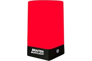 BRAITEN Busy Light for Office,Do not Disturb Indicator Light,Remote Work LED Status Indicator, Red/Green, 2-Color Display for Meetings,Work Normally While Plugged in (Latest Upgraded Model)