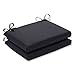Pillow Perfect Fresco Solid Indoor/Outdoor Patio Seat Cushions Plush Fiber Fill, Weather and Fade Resistant, Square Corner - 16