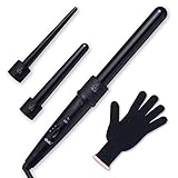 3 in 1 Curling Wand Set with 3 Interchangeable