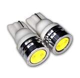 TuningPros LEDBL-T10-WHP1 Backup Reverse LED Light Bulbs T10 Wedge, High Power LED White 2-pc Set