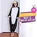 Emolly Fashion Adult Penguin Animal Onesie Costume Pajamas for Adults and Teens (Small, Penguin) Black/White