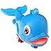 Liberty Imports Push and Squirt Dolphin in the Bathtub Windup Swimming Water Toy for Children Kids Bath Time