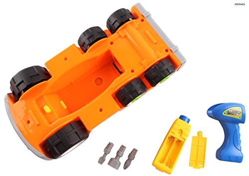 Memtes Take-A-Part Cement Mixer Truck Toy Included with Power Drill - Thumbnail 5