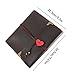 Scrapbook Album, Vintage Leather Black Pages Photo Album Memory Book, Black Paper Journal Notebook Sketchbook with Gift Box, Birthday Wedding Anniversary Gift for Men Women Couple, Love Heart, Medium