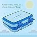Kids Lunch Box, Hometall Lunch Box for Kids with Spoon, BPA-Free, Leakproof 4 Compartments Food Container Great for School, Picnics, Travel and More(Large Size/BLue)