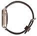 JSGJMY Apple Watch Band 38mm Genuine Leather Loop with Gold Metal Clasp for iWatch Series 2/Series 1/Edition/Sport(Brown+Golden Buckle,38mm)