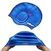 Firesara Swimming Cap for Long Hair, Silicone Swim Cap for Dreadlocks or Short Hair Unisex Premium Earmuffs for Women Men Adult Youths Keeps Hair Clean Ears Dry with Nose Clip and Ear Plugs