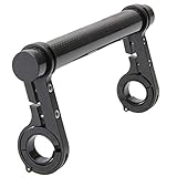 Awakingdemi Double Mountain Bike Handlebar Extender Expander Bicycle Speedometer Mount Headlight Flashlight Lamp Holder (Black)