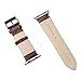 Valkit Compatible Apple Watch Bands 42mm 44mm Genuine Leather Strap Smart Watch Band Bracelet Replacement Wristband with Stainless Steel Adapter Clasp Replacement for Apple iWatch 4 3 2 1, 42MM -Brown