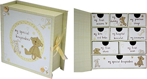 baby keepsake box with compartments
