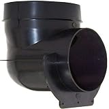 Speedi-Products EX-ROA 04 4-Inch Plastic Round to Oval Adapter