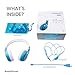 ONANOFF BuddyPhones Wave, Waterproof Wireless Bluetooth Volume-Limiting Kids Headphones, 18-Hour Battery Life, 4 Volume Settings, Built-in Microphone, Includes Backup Cable for Sharing, Robot Blue