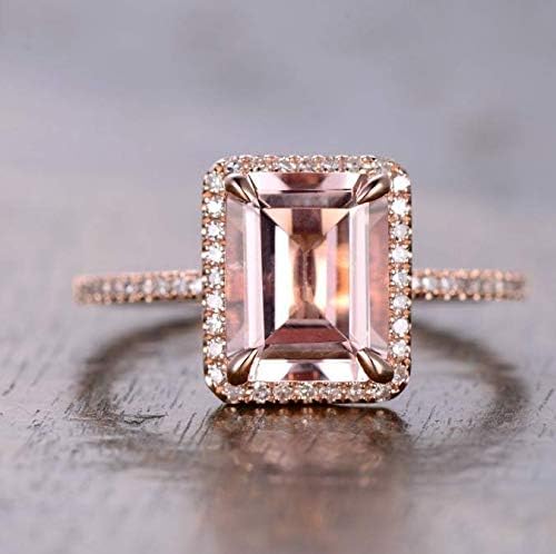 Wang Yuan123 Fashion Women Jewelry Statement Ring 925 Silver Wedding Jewelry Gemstone Ring Gift, women's rings (Size 8)