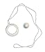 SIX PACK of Roller Window Shade OFF-WHITE Crochet RING PULLS & HIGBEE BUTTONS
