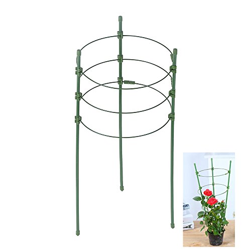 Plant Support Ring Garden Trellis Flower Iron Support Climbing Plant