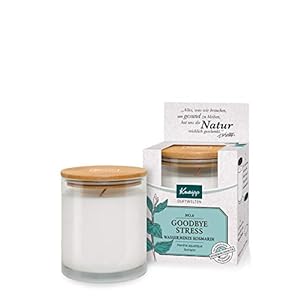 Kneipp Duftkerze No. 6 Goodbye Stress – Stimmungskerze mit natürlichen ätherischen Ölen aus Rosmarin & Wasserminze…